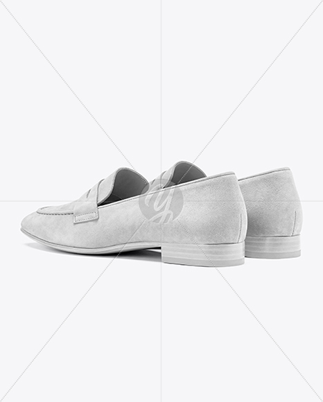 Pair of Suede Loafers Mockup