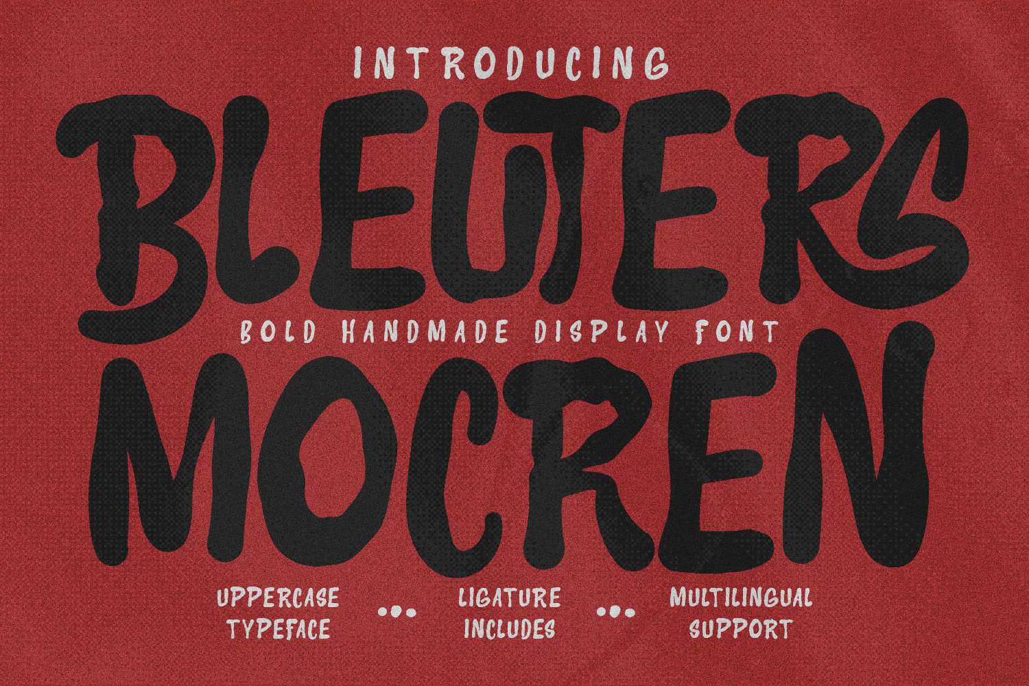 Bleuters Mocren Bold Handmade Display Font