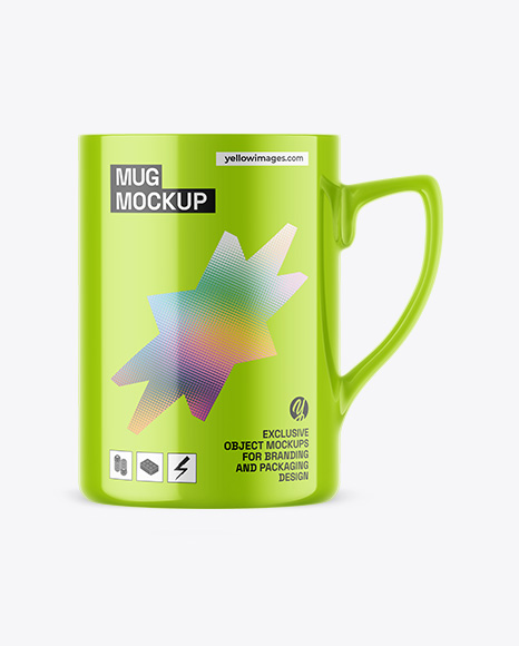 Glossy Mug Mockup - Coffee packaging mockup