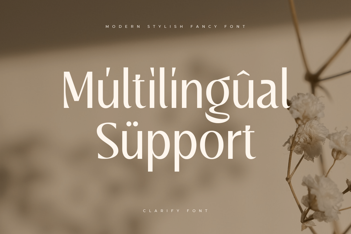 Clarify - Modern Stylish Fancy Font