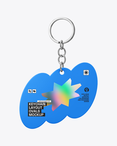 Ovals Keychain Mockup