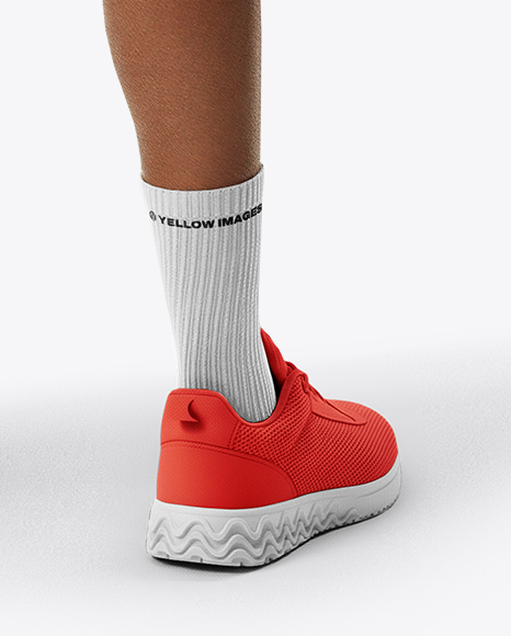 Man Wearing Full Volleyball Kit with Ball Mockup