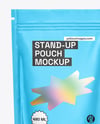 Glossy Stand-up Pouch Mockup