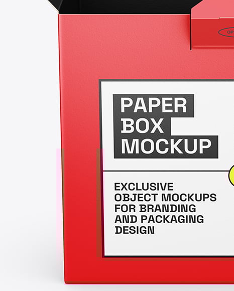 Paper Box Mockup