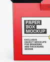Paper Box Mockup
