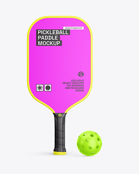 Pickleball Paddle with Ball Mockup - Free+Mockup+Designs,+Themes+And+Templates