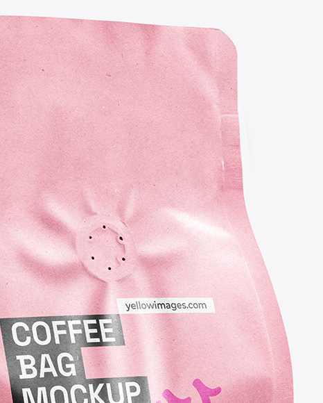 Kraft Paper Coffee Bag Mockup