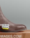 Chelsea Boot with Shoe Box Mockup