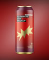 500ml Matte Aluminium Drink Can Mockup