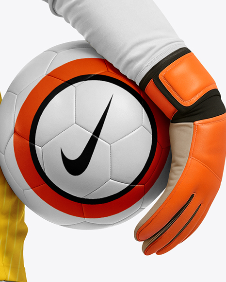Female Soccer Goalkeeper Wearing Long Sleeve Jersey Mockup