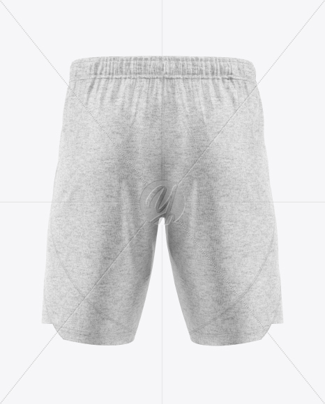 Heather Shorts Mockup - Back View