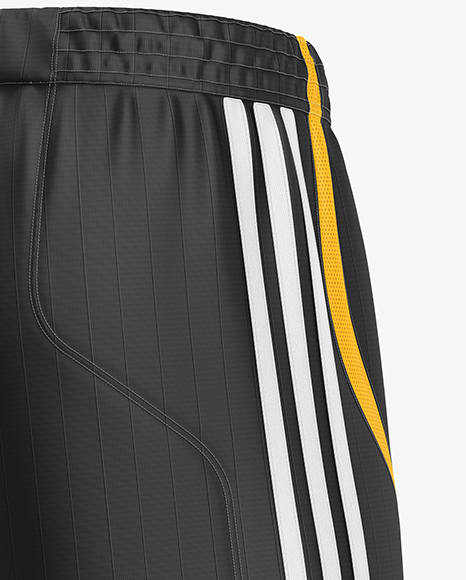 Shorts Mockup – Back Half Side View