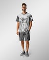 Young Man Wearing T-shirt and Shorts Mockup