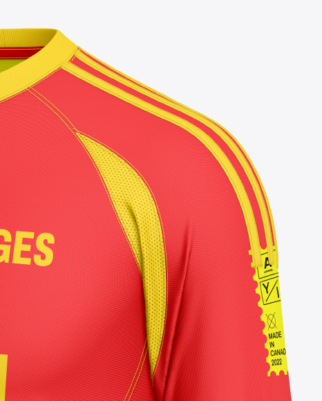 Soccer Kit Mockup - Half Side View