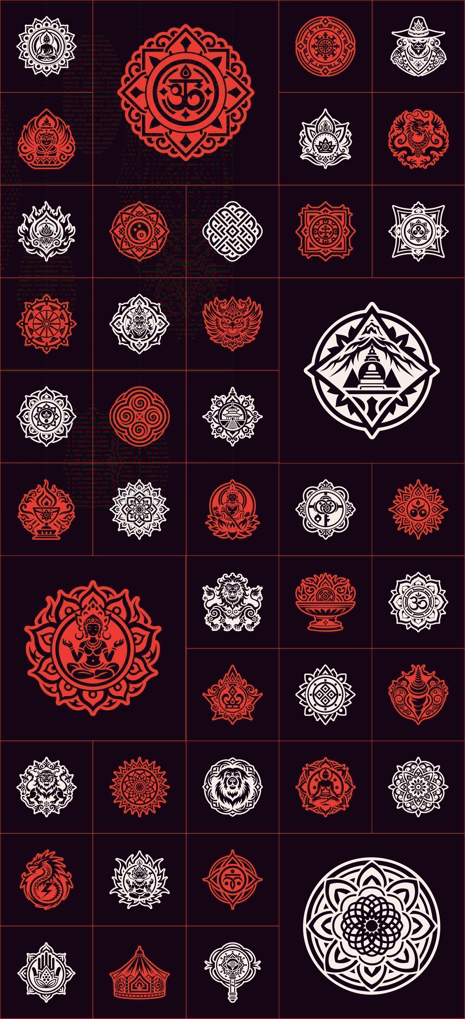 Tibetan Symbols Set