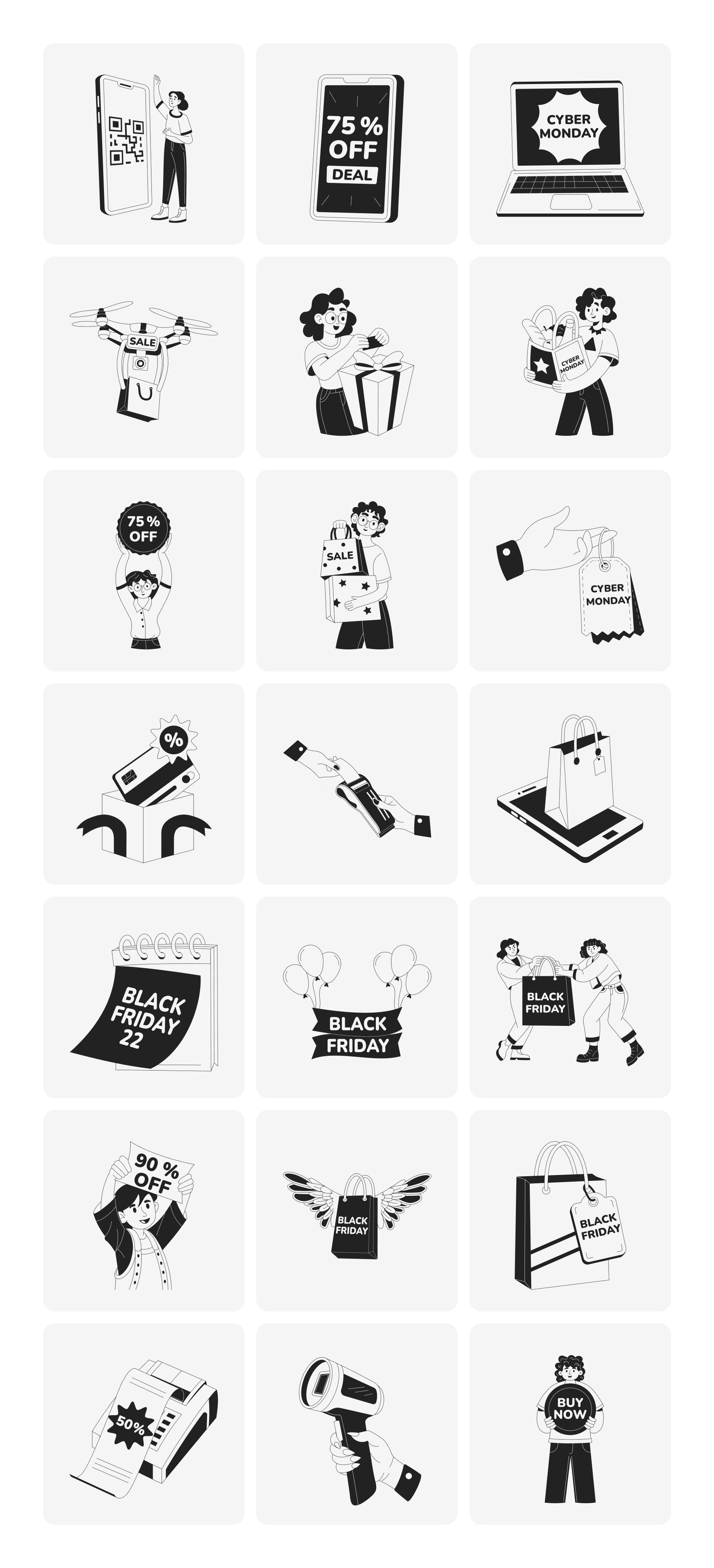 Shopping Illustration Art