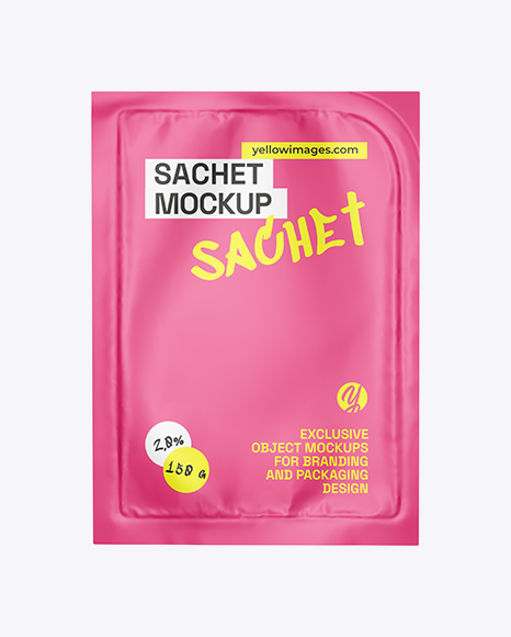 Matte Sachet Mockup - Packaging mockups