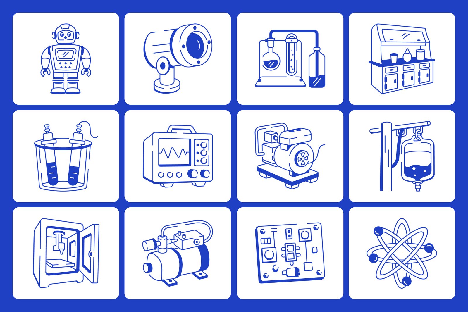 Science Doodles Illustration Set