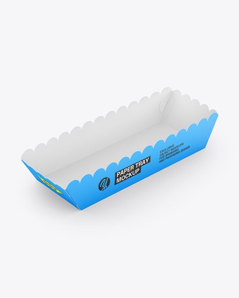 Paper Food Tray Mockup