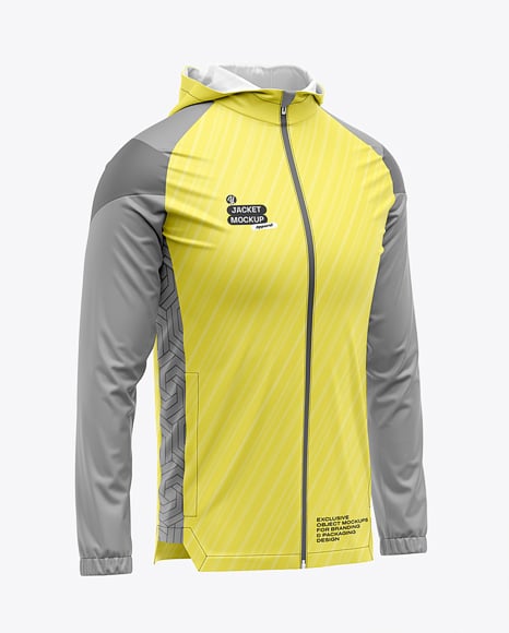 Hooded All Weather Jacket Mockup