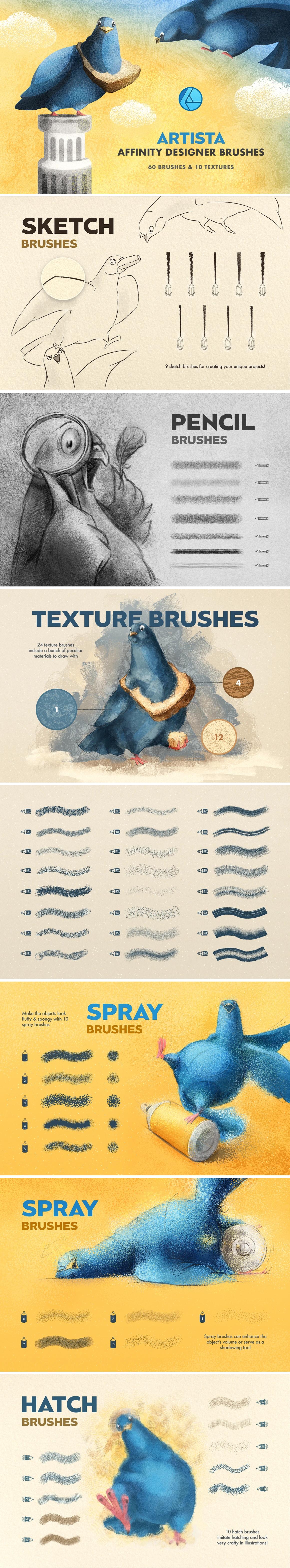 12-in-1 Affinity Brushes Bundle