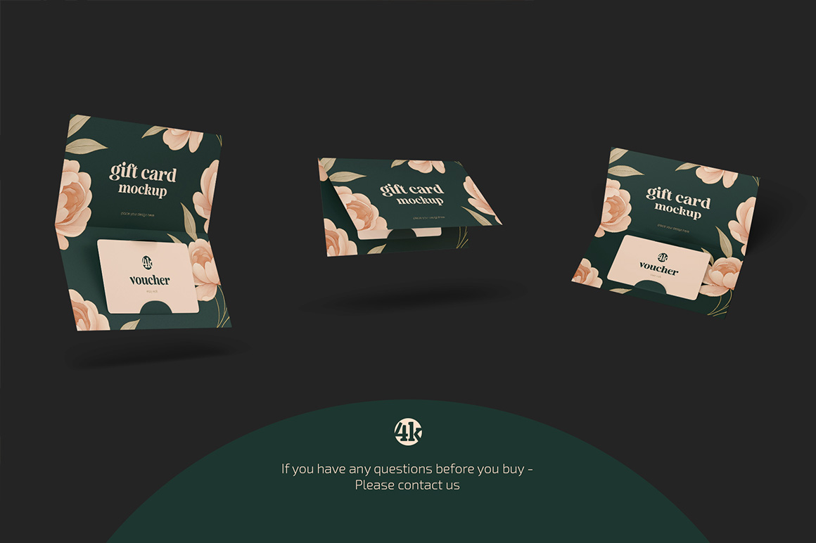 Gift Card Mockup Set