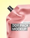 Matte Metallic Doy Pack Mockup