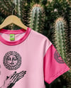 T-Shirt with Hanger on Cactus Background Mockup