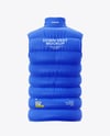 Matte Down Vest Mockup – Back View