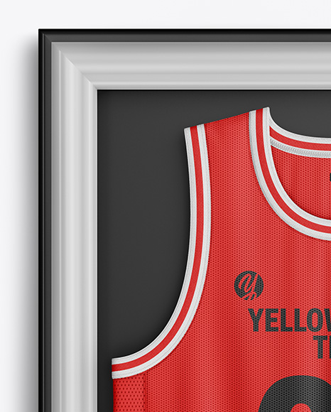 Basketball Jersey in Frame Mockup