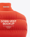 Matte Down Vest Mockup