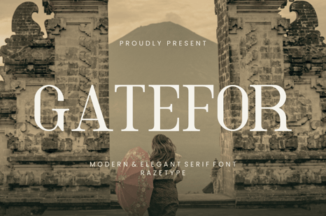 Gatefor - Elegant Serif Font - Elegance