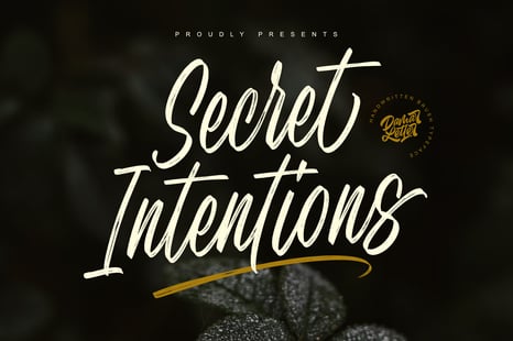 Secret Intentions Font - Fonts