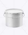Matte Tin Can w/ Metallic Handle Mockup
