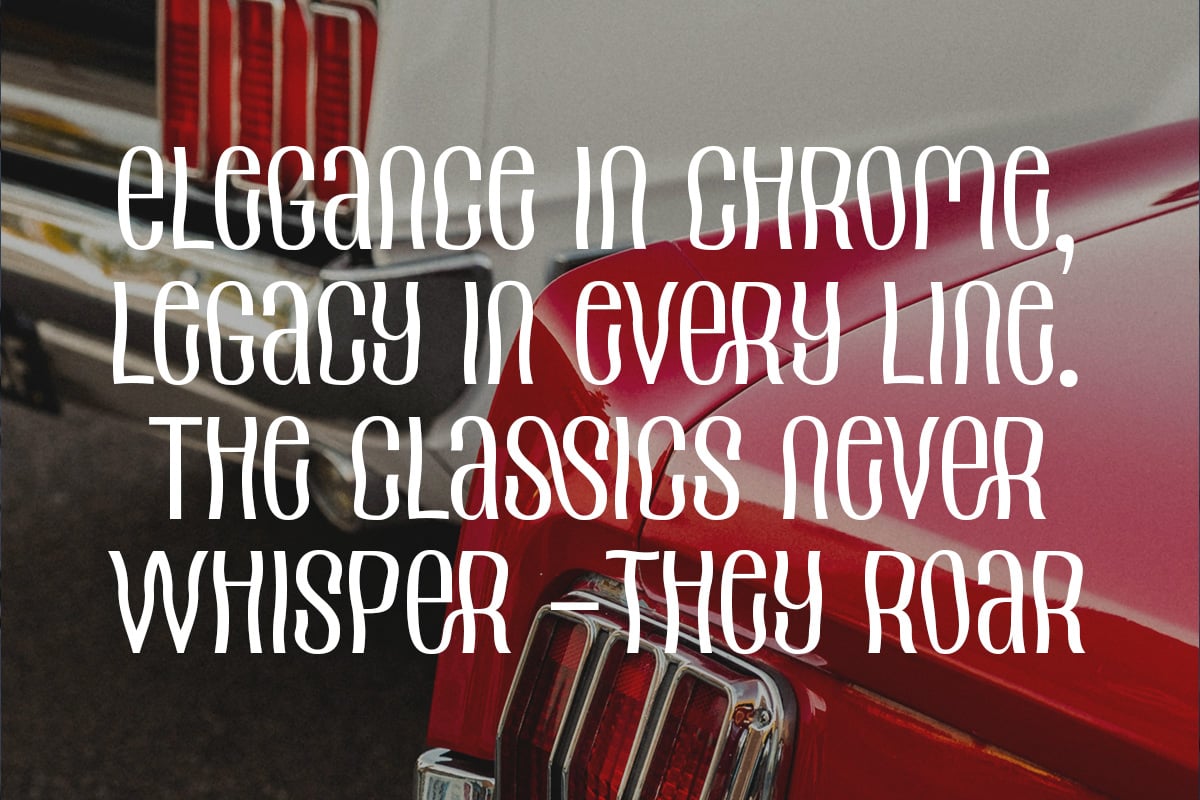 Echolette Breeze - Playful Condensed Display Font