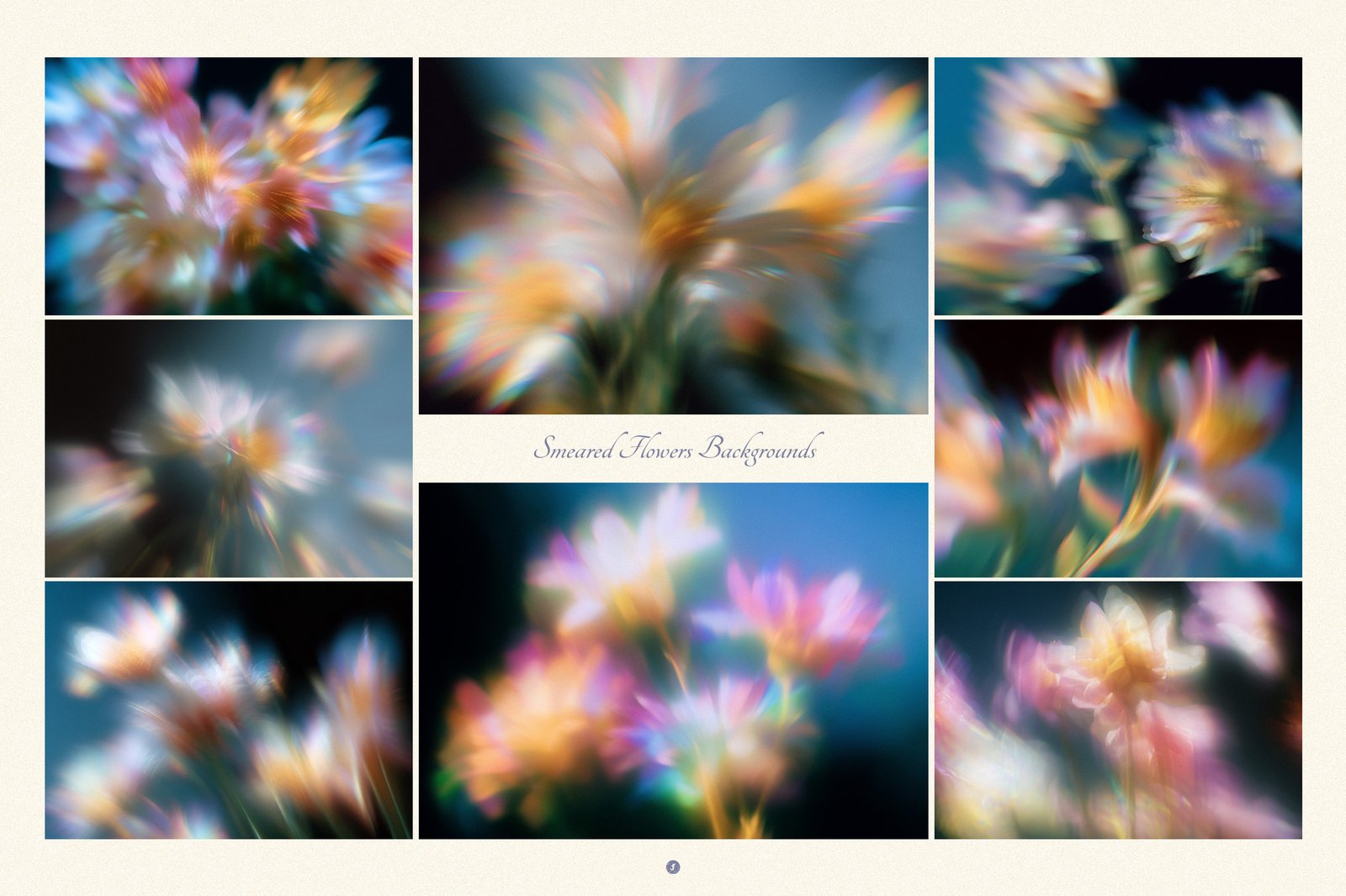 Smeared Flowers Backgrounds
