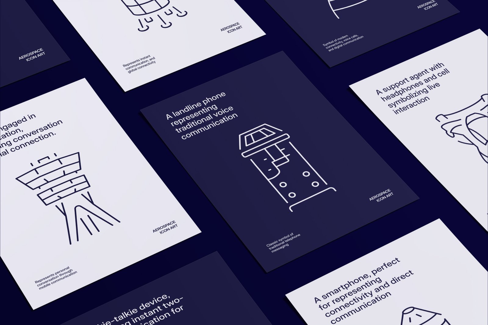 Aerospace Icon Art Set