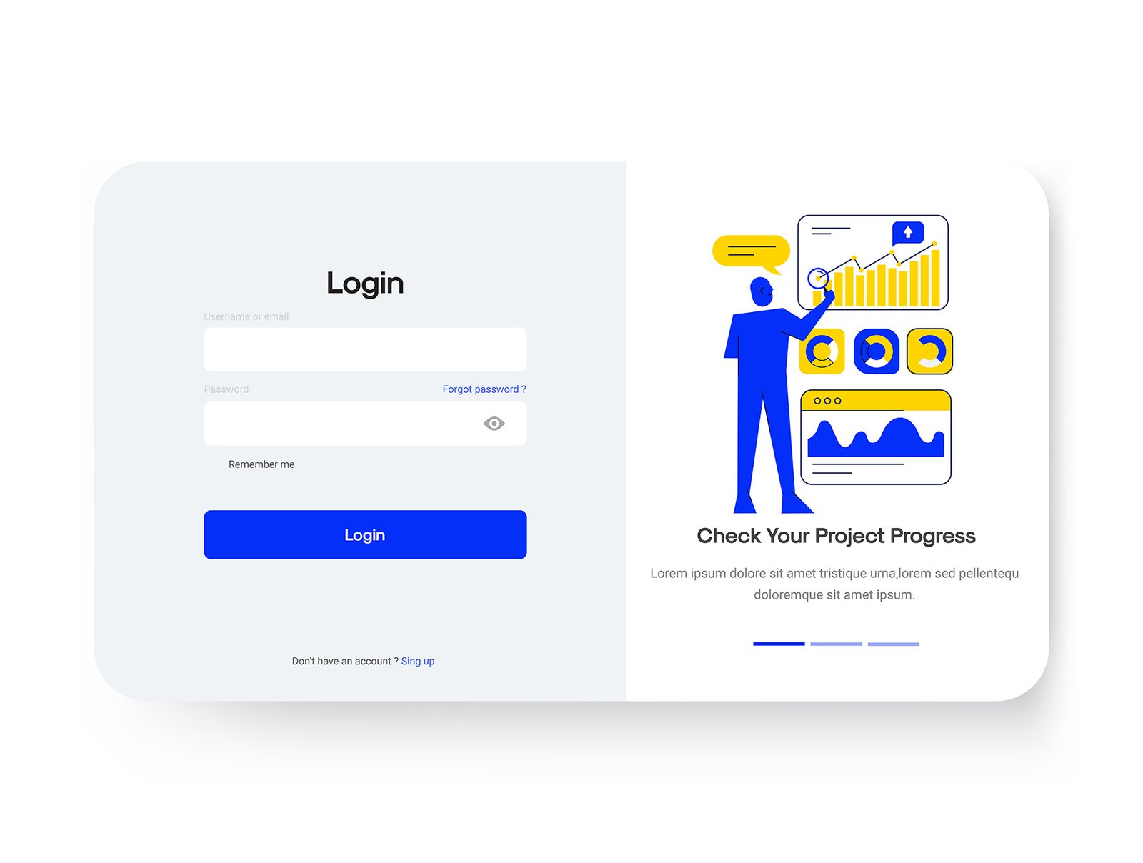 Flat Business Illustration Pack – Bold Blue &amp; Yellow