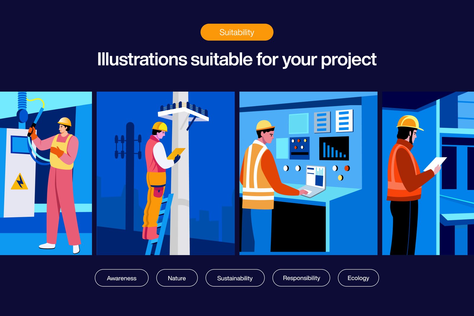 Engineering Illustration Art Set