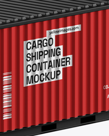 Hanging Shipping Container Mockup