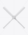 Two Glossy Baseball Bats Mockup