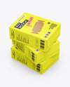 Three Paper Boxes Mockup