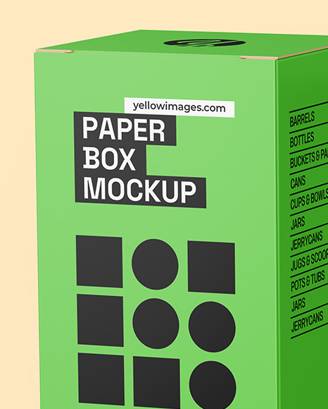 Two Paper Boxes Mockup