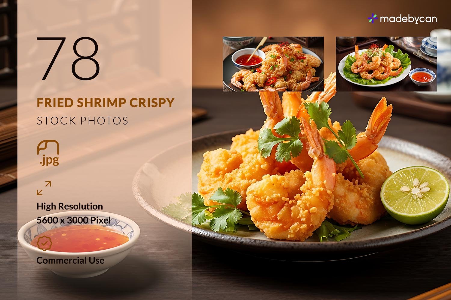 78 Fried Shrimp Crispy Stock Photos for Food Branding and Menus