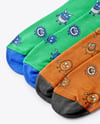 Two Pair of Socks Mockup