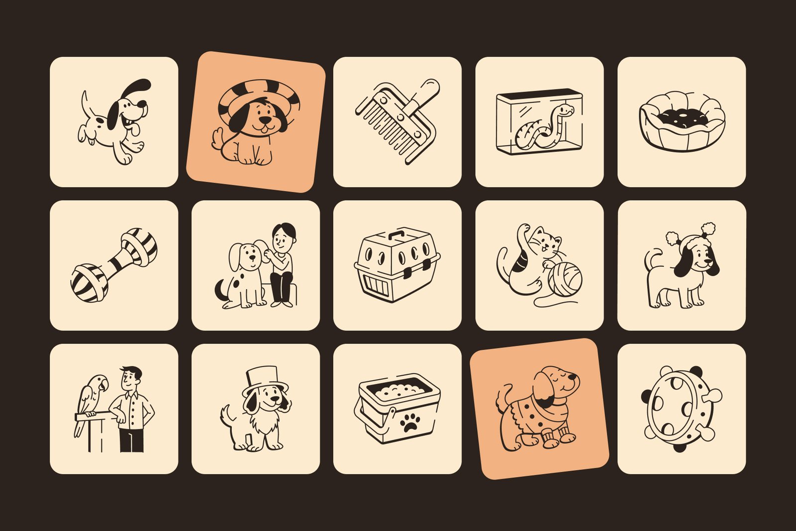 Pet Icon Art Set
