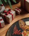 Christmas Little Round Carpet Mockup