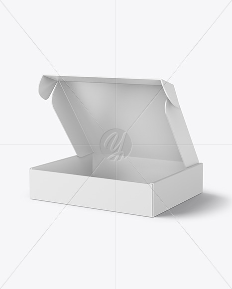 Opened Paper Mailing Box Mockup