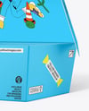 Opened Paper Food Box Mockup