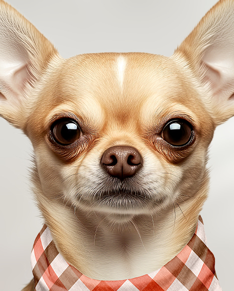 Chihuahua Wearing a Bandana Mockup